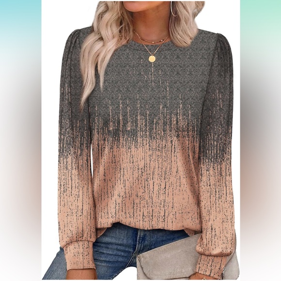 Beautiful gradient patterned blouse - Picture 1 of 6